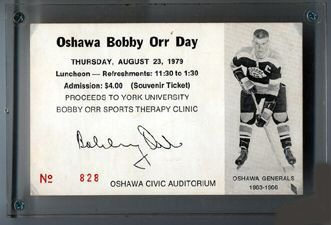 Autographed Bobby Orr Oshawa Generals Junior Hockey Jersey